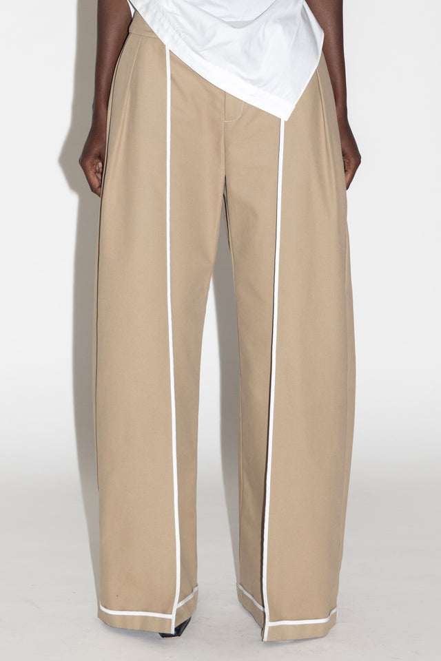 Binding Tuck Pant