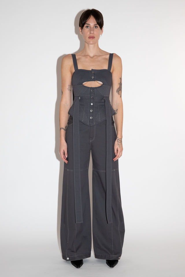 Slit Hem Jeans