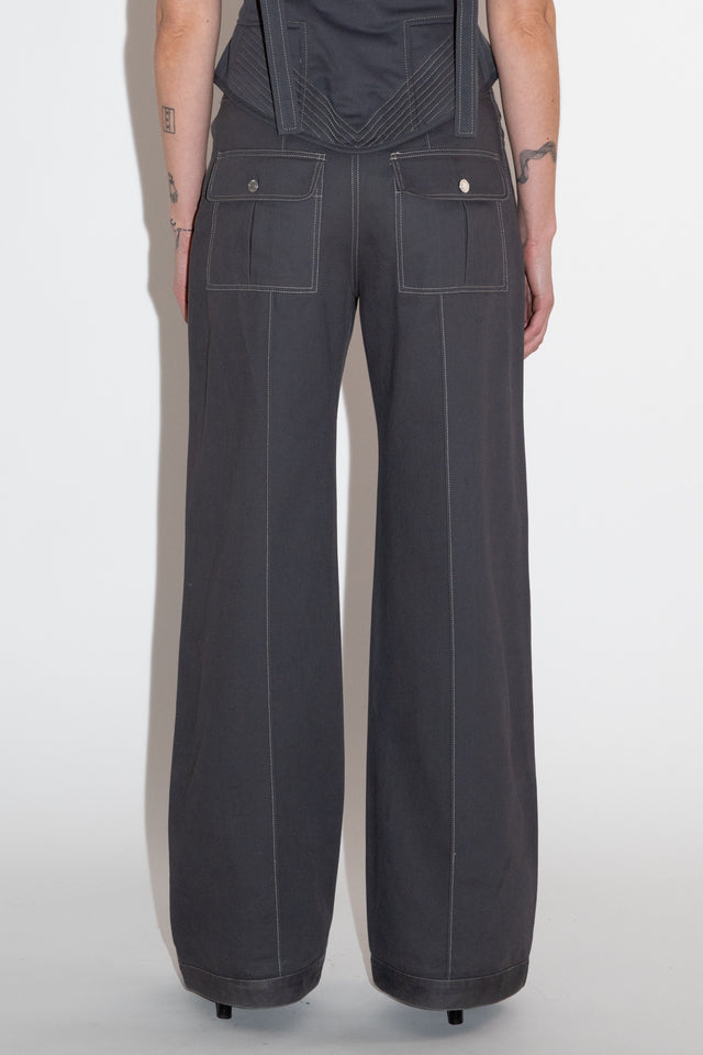 Slit Hem Jeans
